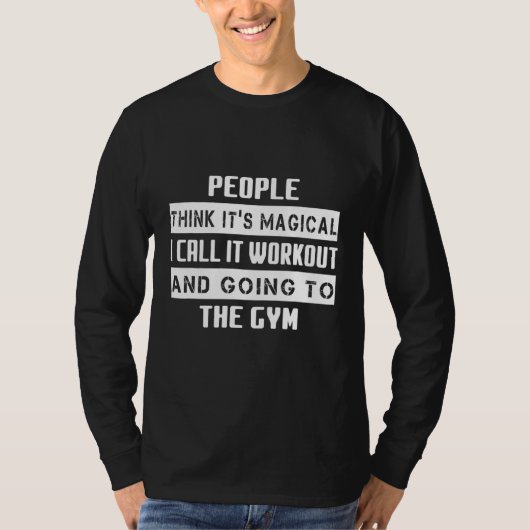 Ich nenne es "Workout" und "Gym Niedlich Joke" T-Shirt (Vorderseite)