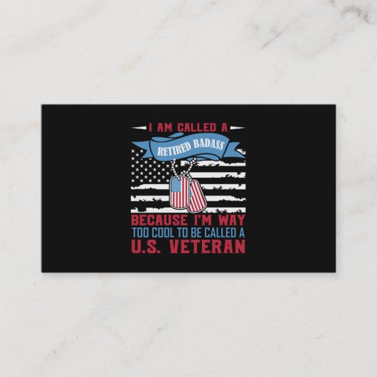 Ich nenne mich "Rüde Badass" Visitenkarte (Vorderseite)