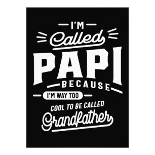 Ich nenne mich "Vatertag T - Shirt Opa-Geschenk" Fotodruck