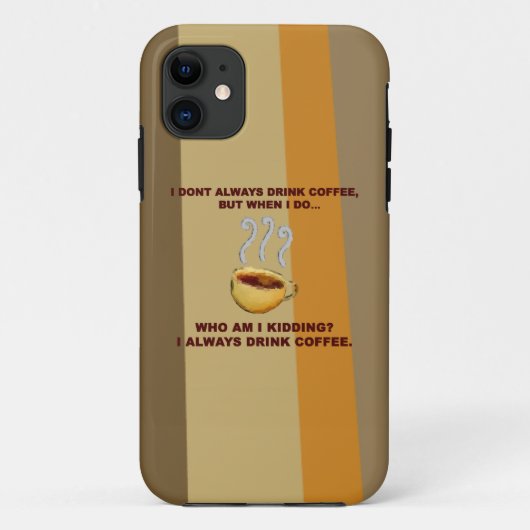 Ich nicht immer trinke Kaffee Case-Mate iPhone Hülle (Rückseite)