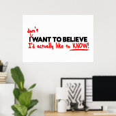 Ich (nicht) Wollte, Prints & Poster zu glauben (Heimbüro)