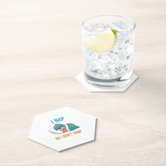 Ich Nickerchen, also schlage ich keinen Funny Funn Untersetzer (Vor Ort)