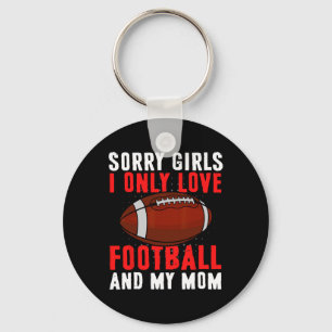 Ich nur Liebe Fußball und meine Mama Valentinstag Schlüsselanhänger