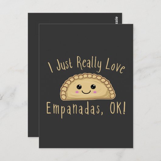 Ich nur wirklich Liebe Empanadas Ok! Niedlich Kawa Postkarte (Vorne/Hinten)