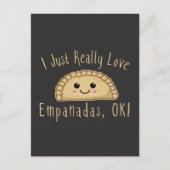 Ich nur wirklich Liebe Empanadas Ok! Niedlich Kawa Postkarte (Vorderseite)
