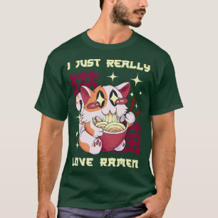 Ich nur wirklich Liebe Ramen Food Cooking Suppe Ra T-Shirt
