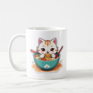 Ich nur wirklich Liebe Ramen Kitten Kaffeetasse
