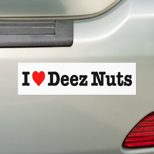 "ICH NÜSSE DER LIEBE-DEEZ " AUTOAUFKLEBER (Auf Auto)