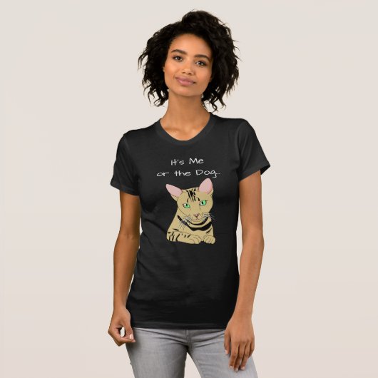 Ich oder die Katze, Bye Fido, Funny Cat Shirt (Vorne ganz)