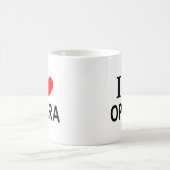 Ich ❤️ OPERA Ich liebe OPERA Ich mag OPERA Kaffeetasse (Mittel)