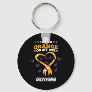 ich Orange Ehefrau Leukämie Krebs Bewusstsein Blut Schlüsselanhänger
