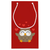 Ich Owl Sie Illustration Kleine Geschenktüte (Rückseite)
