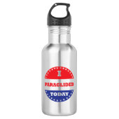 Ich paragliere heute edelstahlflasche (Vorderseite)