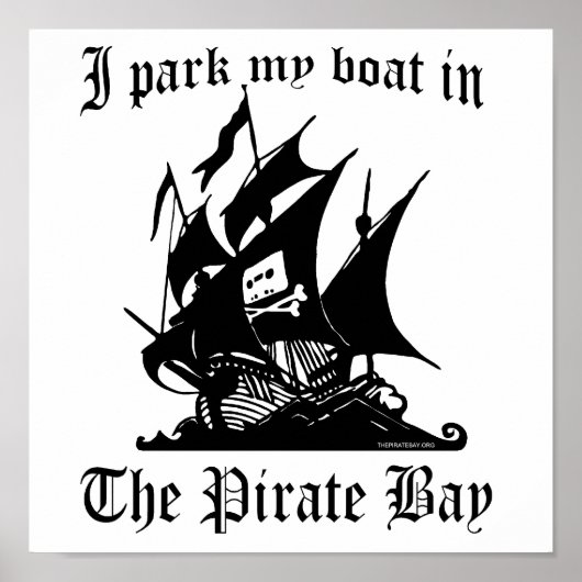 Ich parke mein Boot in der Pirate Bay Poster (Vorne)