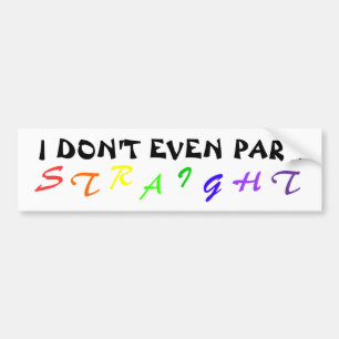 ICH PARKE NICHT EINMAL, S, T, R, A, G, H, T, I AUTOAUFKLEBER