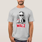 Ich Party mit Tim Walz T-Shirt (Vorderseite)