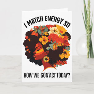 Ich passe die Energie an, also wie werden wir uns  Karte