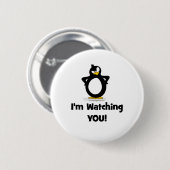 Ich passe Sie Pinguin auf Button (Vorne & Hinten)