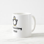 Ich passe Sie Pinguin auf Kaffeetasse (VorderseiteRechts)
