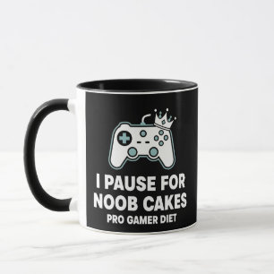 Ich pausiere nicht für Noob-Cakes Pro Gamer-Diät L Tasse