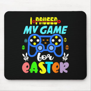 Ich pausierte mein Spiel für Ostern Lustiges Video Mousepad