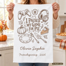 Ich pausierte mein Spiel für Pie Friendsgiving Nam