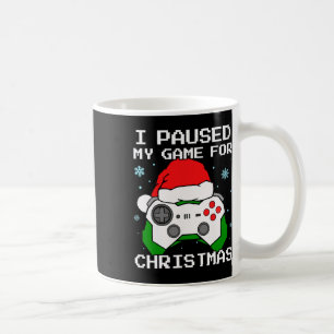 Ich pausierte mein Spiel für Weihnachten Retro-Gam Kaffeetasse