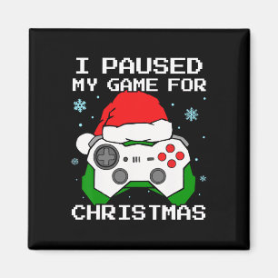 Ich pausierte mein Spiel für Weihnachten Retro Gam Magnet