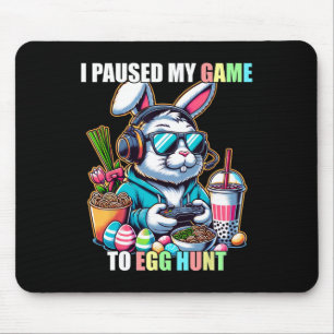 Ich pausierte mein Spiel, um eine Ostereiersuche l Mousepad