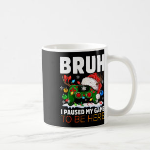 Ich pausierte mein Spiel, um hier bei den Weihnach Kaffeetasse