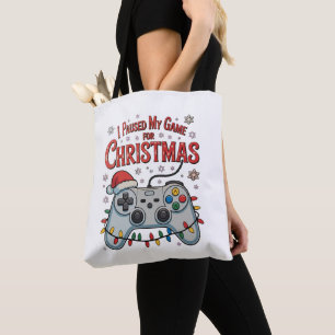 Ich pausierte mein Spiel zu Weihnachten Gamer Gami Tasche