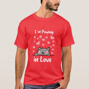 Ich pawing mich in Liebe - Katzenherzen T-Shirt