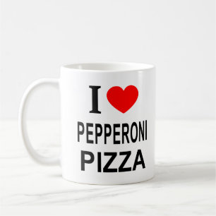 Ich ❤️ PEPPERONI PIZZA ICH LIEBE PEPPERONI PIZZA I Kaffeetasse