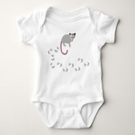 Ich pet ein Opossum Baby Strampler (Vorderseite)