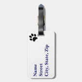 Ich Pet Welpen! Gepäckanhänger (Rückseite vertikal)