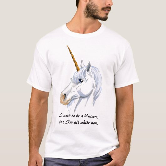 Ich pflegte, um ein Einhorn zu sein T-Shirt (Vorderseite)