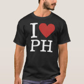 Ich ❤️ PH Philippinen Custom Men T-Shirt (Vorderseite)