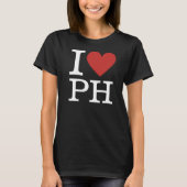 Ich ❤️ PH Philippinen Custom Women's T-Shirt (Vorderseite)