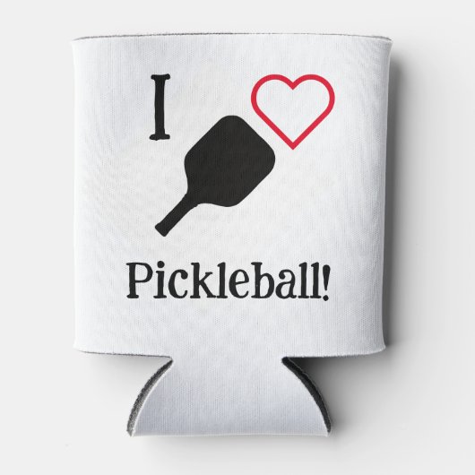Ich ❤️ Pickleball! Dosenkühler (Vorderseite)
