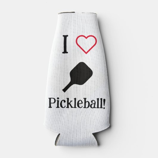 Ich ❤️ Pickleball! Flaschenkühler (Vorderseite)