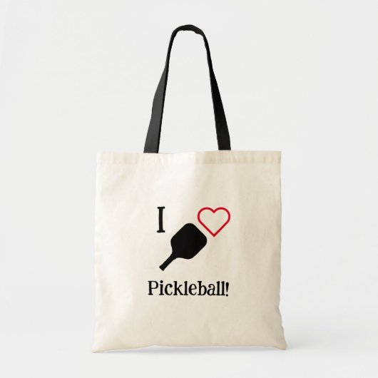Ich ❤️ Pickleball! Tragetasche (Vorne)