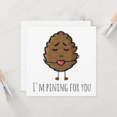 'Ich pinkle für dich' Valentine/Ferne Karte (Vorderseite/Rückseite Beispiel)