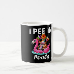 Ich pinkle in Pools Highlands Kuh Lustige Witze Sa Kaffeetasse