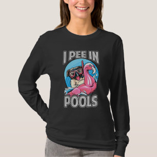 Ich pinkle in Pools Hund Schwimmbad Witze 1 T-Shirt