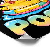 Ich pinkle in Pools lustiger sarkastischer süßer E Poster (Ecke)