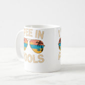 Ich pinkle in Pools Lustiger Sommerurlaub Kaffeetasse (Vorderseite Links)