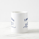 Ich Pipi in Seen Lustiger Angel-Kaffeebecher Kaffeetasse (Mittel)