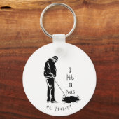 Ich piss in Pools Gag Geschenkwitz voll mit Lachen Schlüsselanhänger (Rückseite)