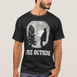 Ich pisse draußen in der Liebe Peeing Outside Camp T-Shirt