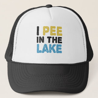 Ich pisse im Lago Funny Wandern Truckerkappe